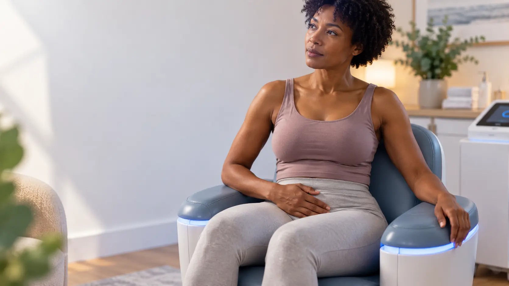 Calm Wellness Chair Reflection pelvic floor health solutions from incontince direct Milton Keynes