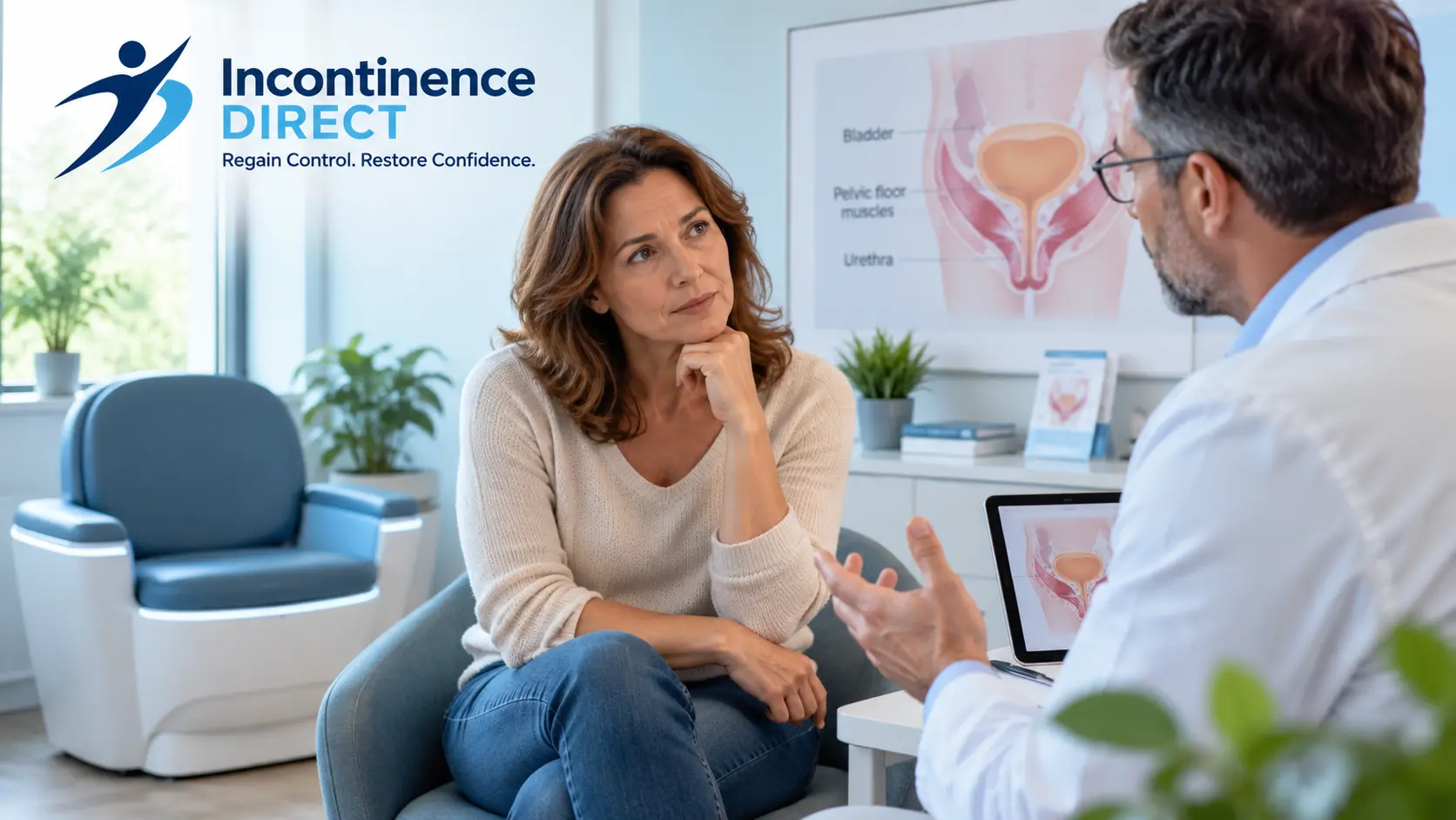Pelvic Health Consultation in a Modern Clinic incontinence direct Milton Keynes
